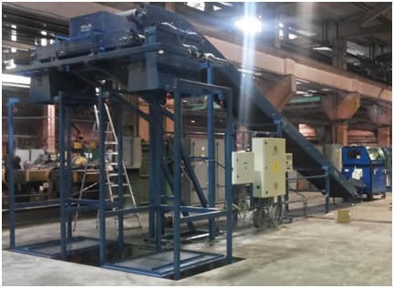 Полуавтоматическая платформа для упаковки стальной фибры в биг-бэг