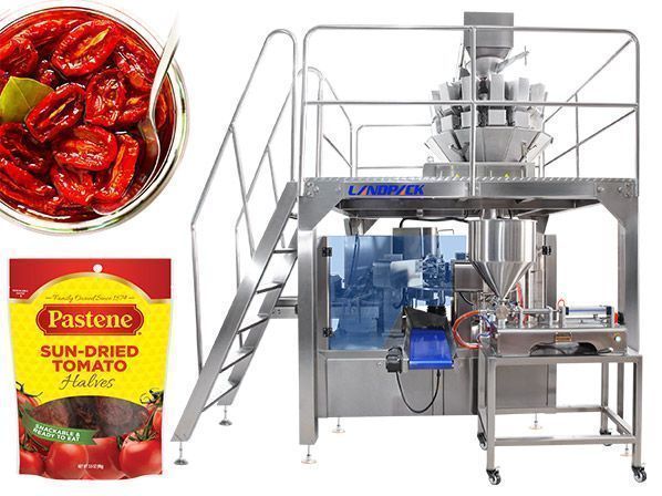 Автоматическая роторная упаковочная машина Doypack для закусок из сухофруктов