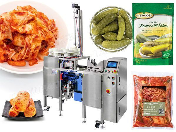 Полуавтоматическая упаковочная машина Doypack для вакуумных маринованных пакетов Kimchi Premade Pouch Mini