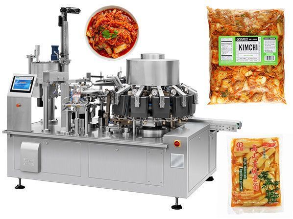 Высокоскоростная автоматическая ротационная машина для вакуумной упаковки пищевых продуктов
