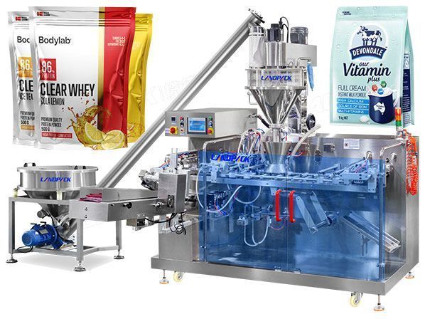 Автоматическая горизонтальная упаковочная машина Doypack в готовые пакеты