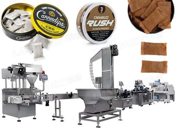Автоматическая линия упаковки порошка снюса Suff Snus Bag Can Filling Packing Machine